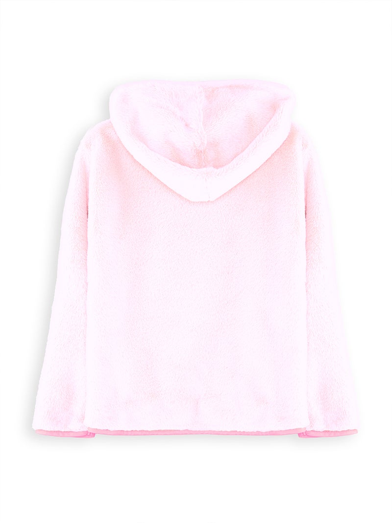 Denokids Heart Girl Ultra Soft Fleece Coat - Image 4